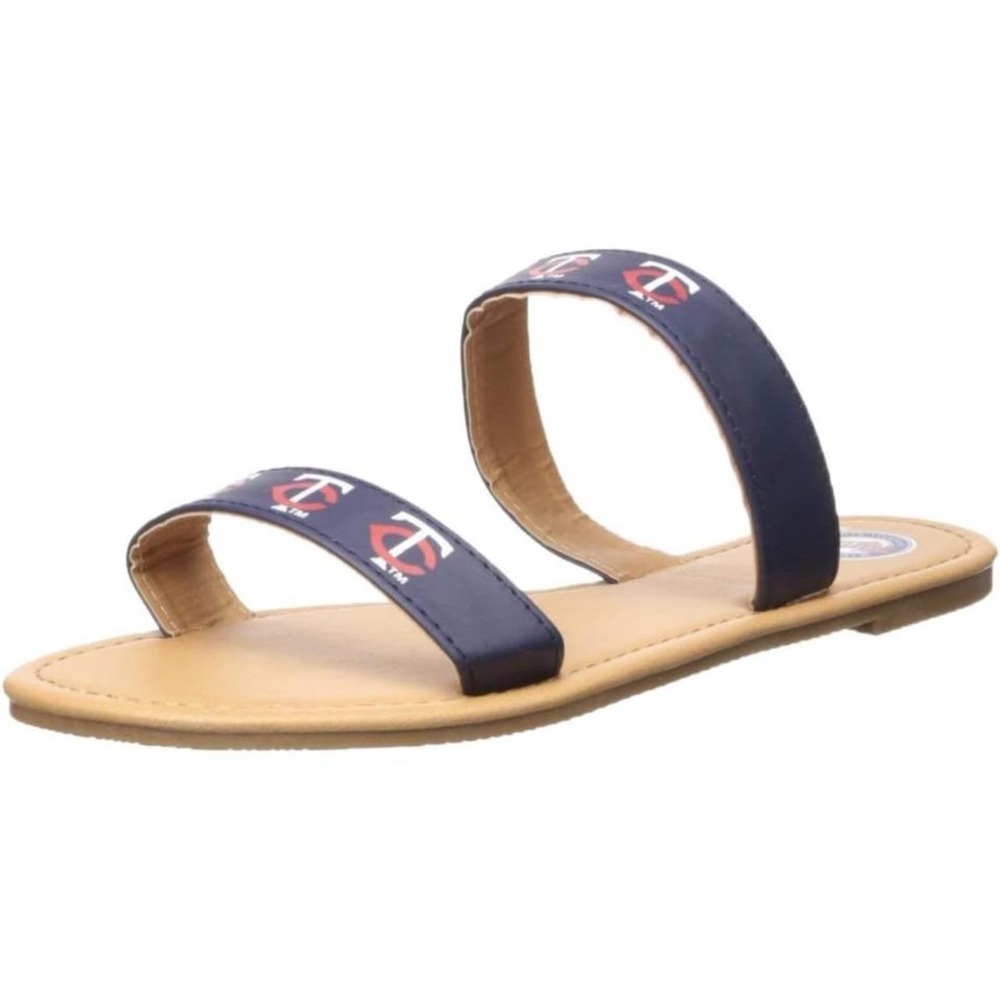 Minnesota Twins MLB FOCO Women's Sandals Size Medium With Box Genuine